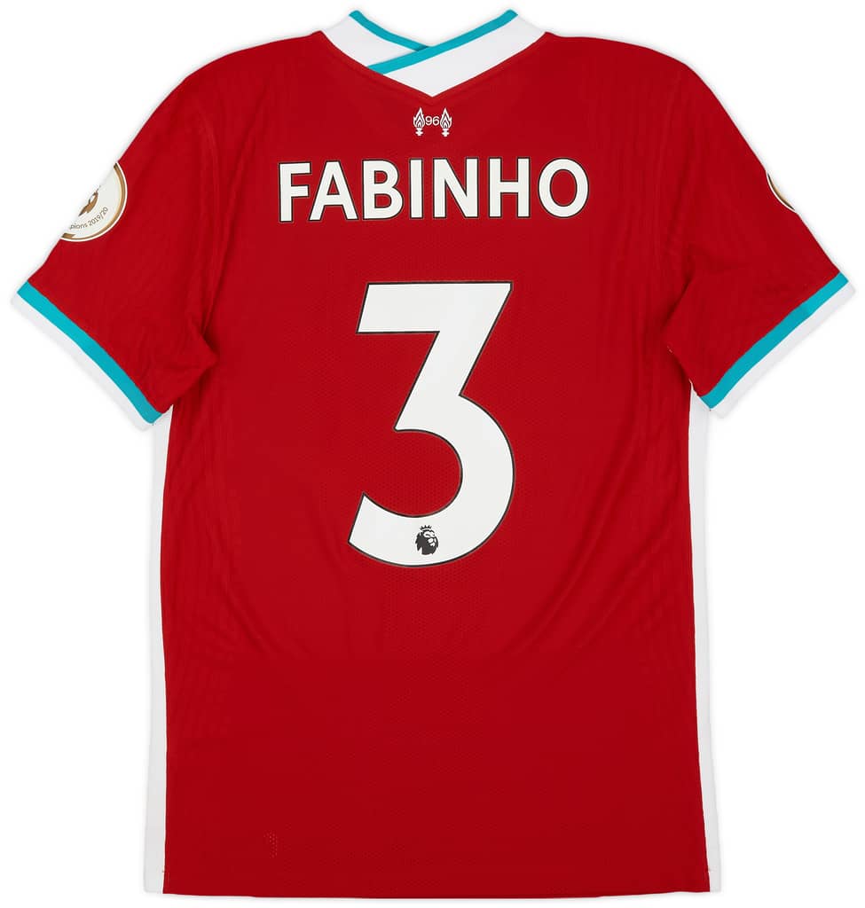 2020-21 Liverpool Authentic Home Shirt Fabinho #3 - 10/10 - (S)