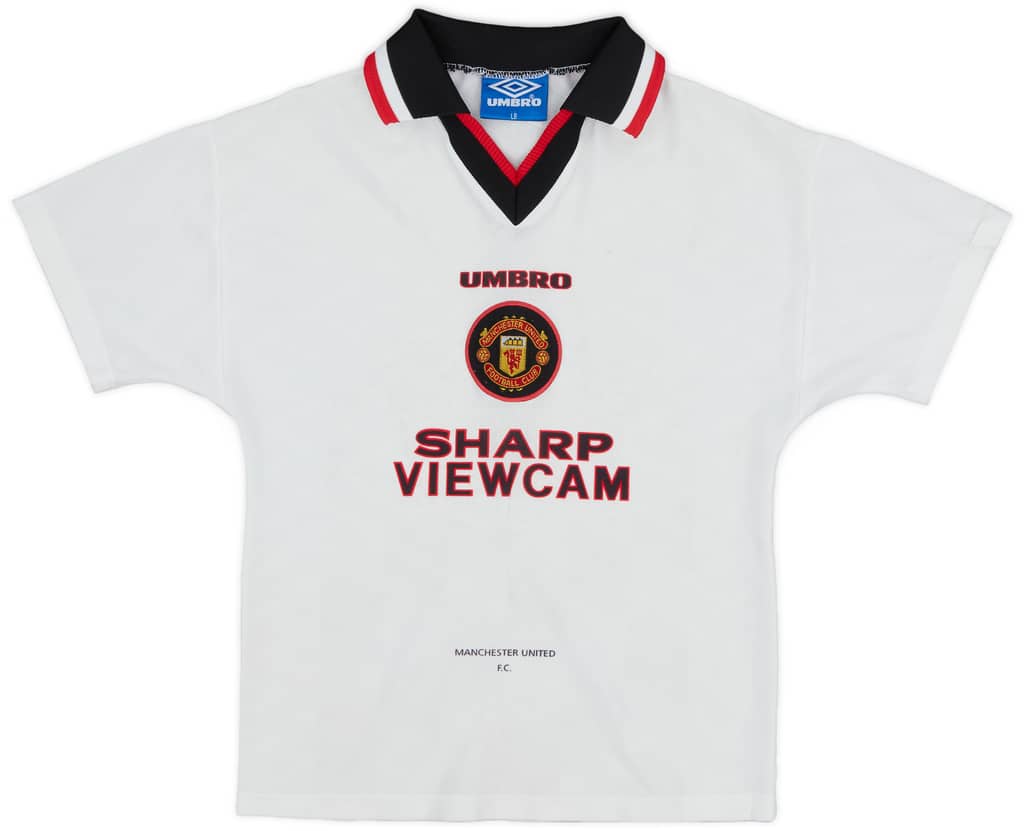 1996-97 Manchester United Away Shirt - 5/10 - (L.Boys)