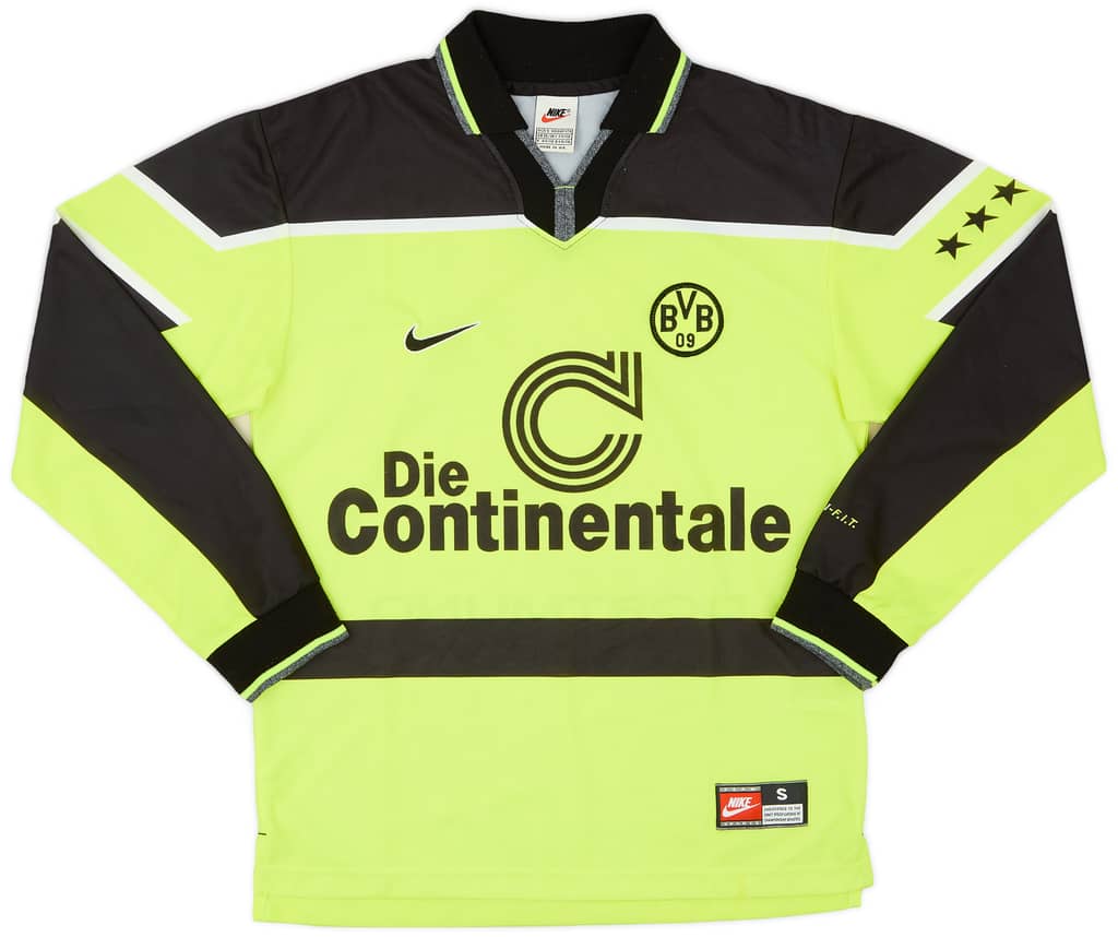 1997-98 Borussia Dortmund Home L/S Shirt - 9/10 - (S)