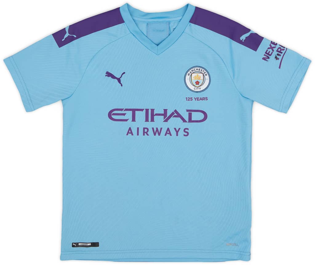 2019-20 Manchester City Home Shirt - 6/10 - (M.Boys)