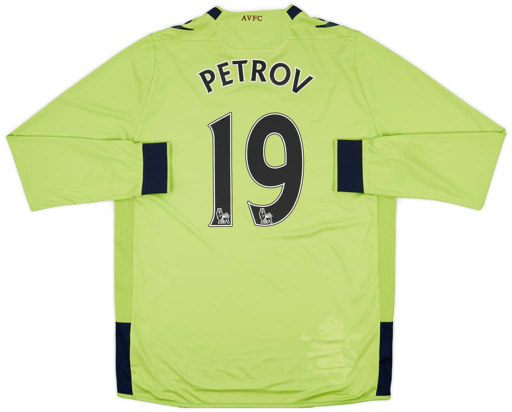 2012-13 Aston Villa Away L/S Shirt Petrov #19 - 7/10 - (L)