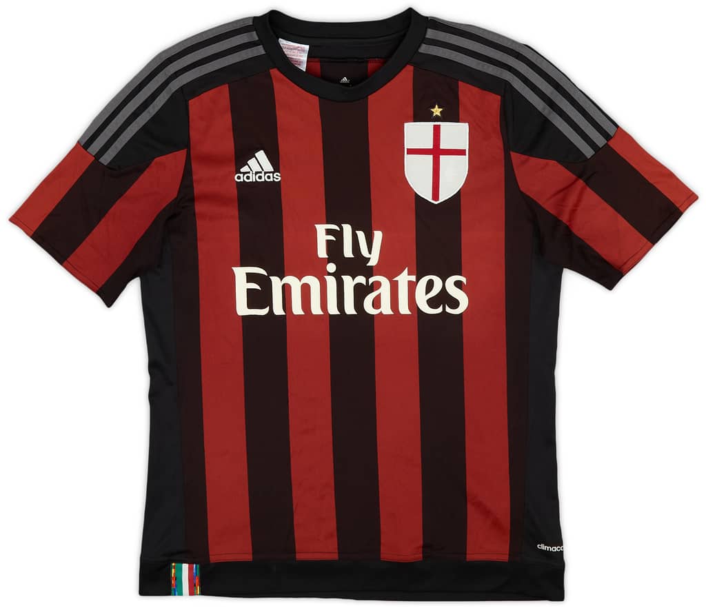 2015-16 AC Milan Home Shirt - 8/10 - (XL.Boys)