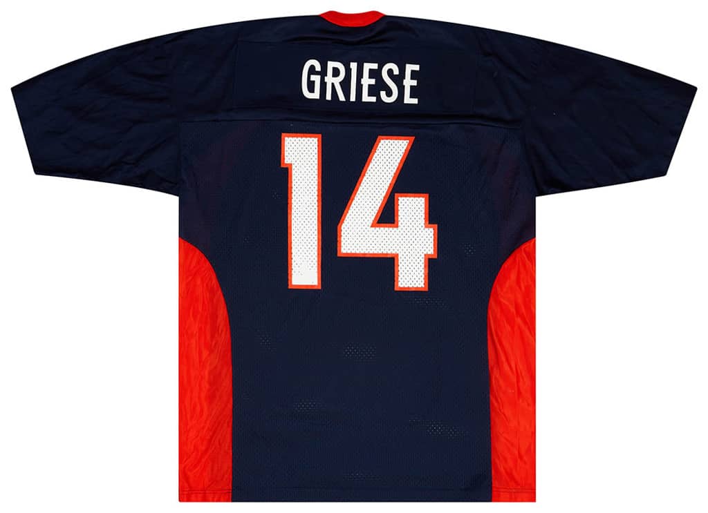 1998-00 Denver Broncos Griese #14 Champion Jersey (Home) M