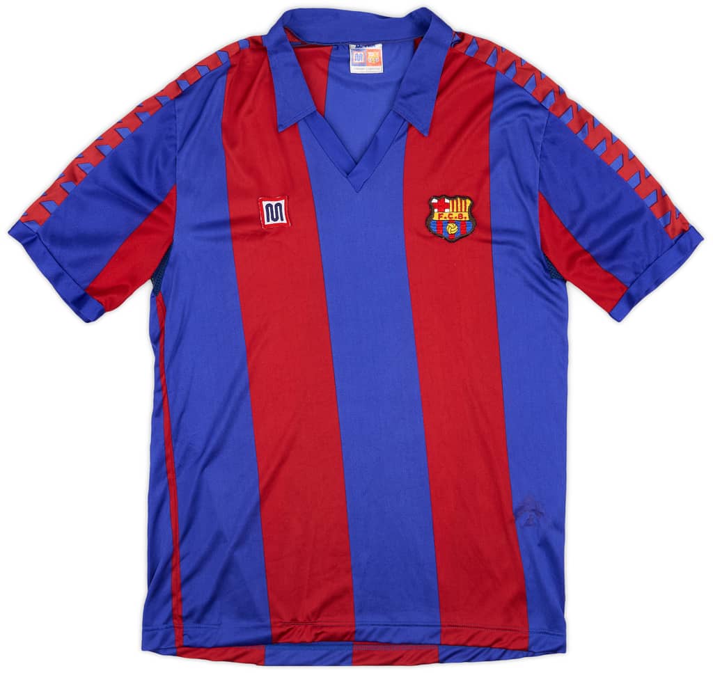 1984-89 Barcelona Home Shirt - 5/10 - (XL)