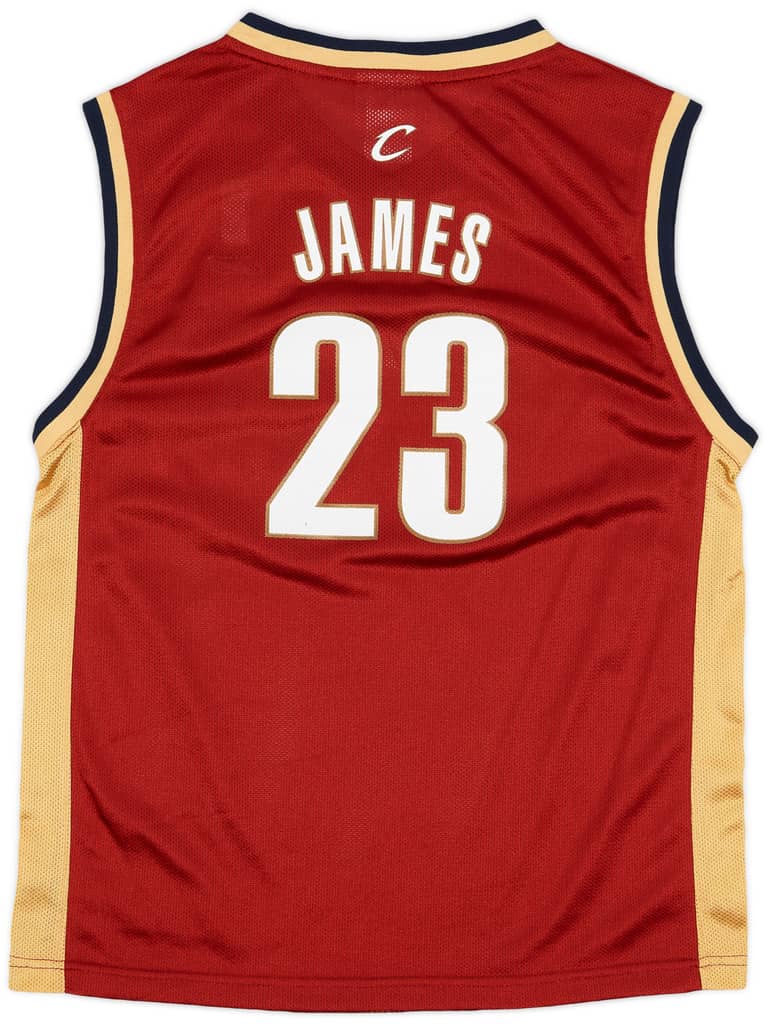 2003-06 Cleveland Cavaliers James #23 Reebok Away Jersey - 8/10 - (L.Boys)