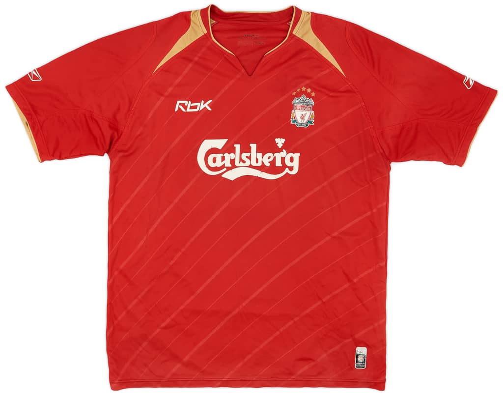 2005-06 Liverpool CL Home Shirt - 5/10 - (XL)