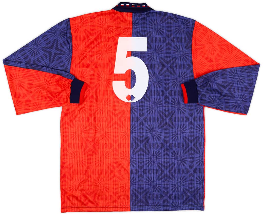 1992-93 Genoa Match Issue Home L/S Shirt #5