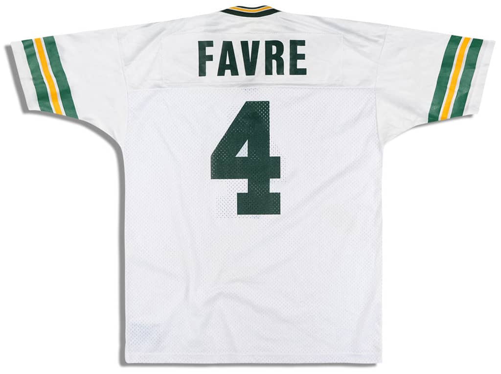 1992-96 Green Bay Packers Favre #4 Champion Jersey (Away) XXL