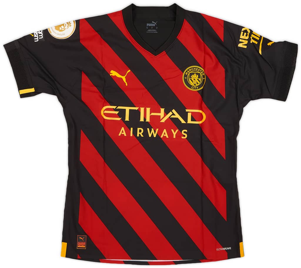 2022-23 Manchester City Match Issue Away Shirt Sergio Gomez #21