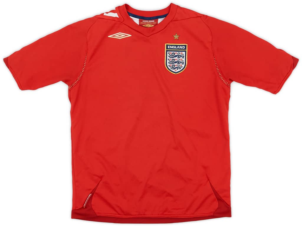 2006-08 England Away Shirt - 8/10 - (L.Boys)