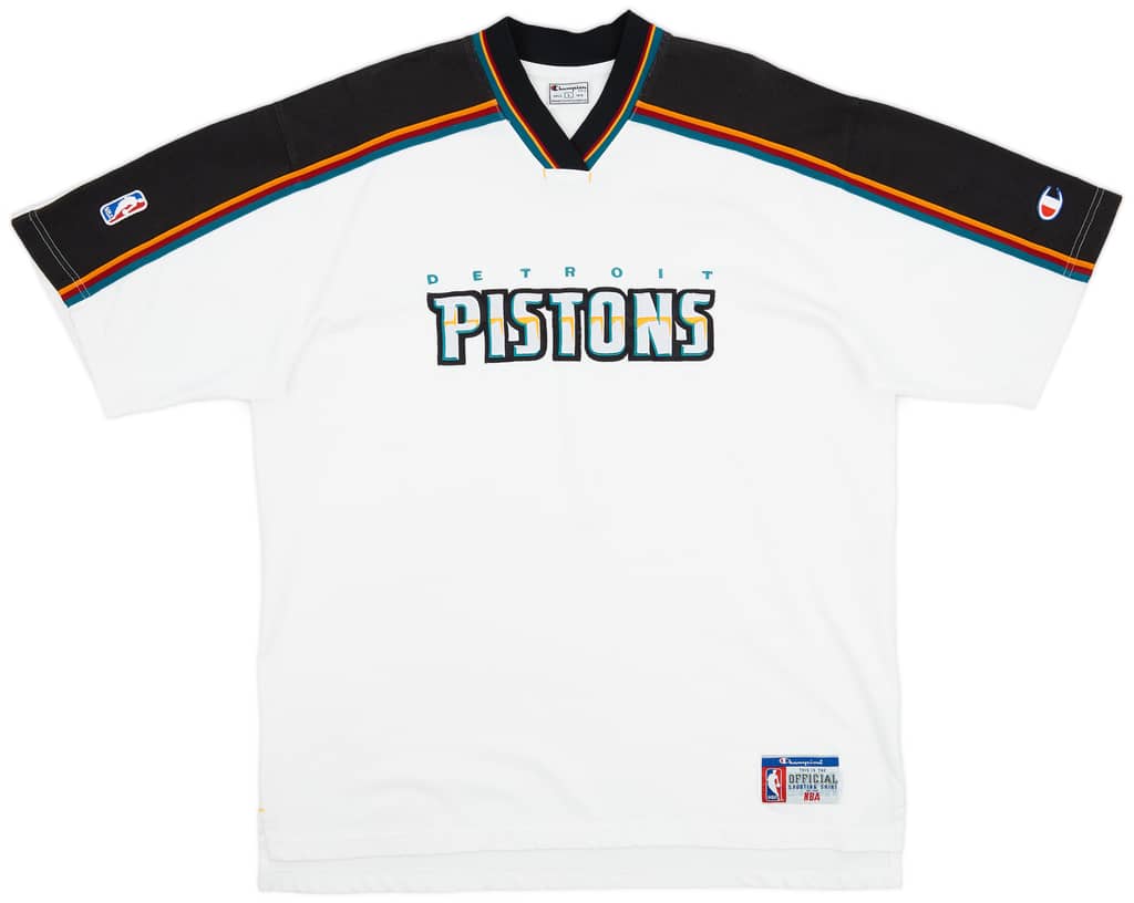 1996-99 Detroit Pistons Champion Shooting Shirt - 8/10 - (L)