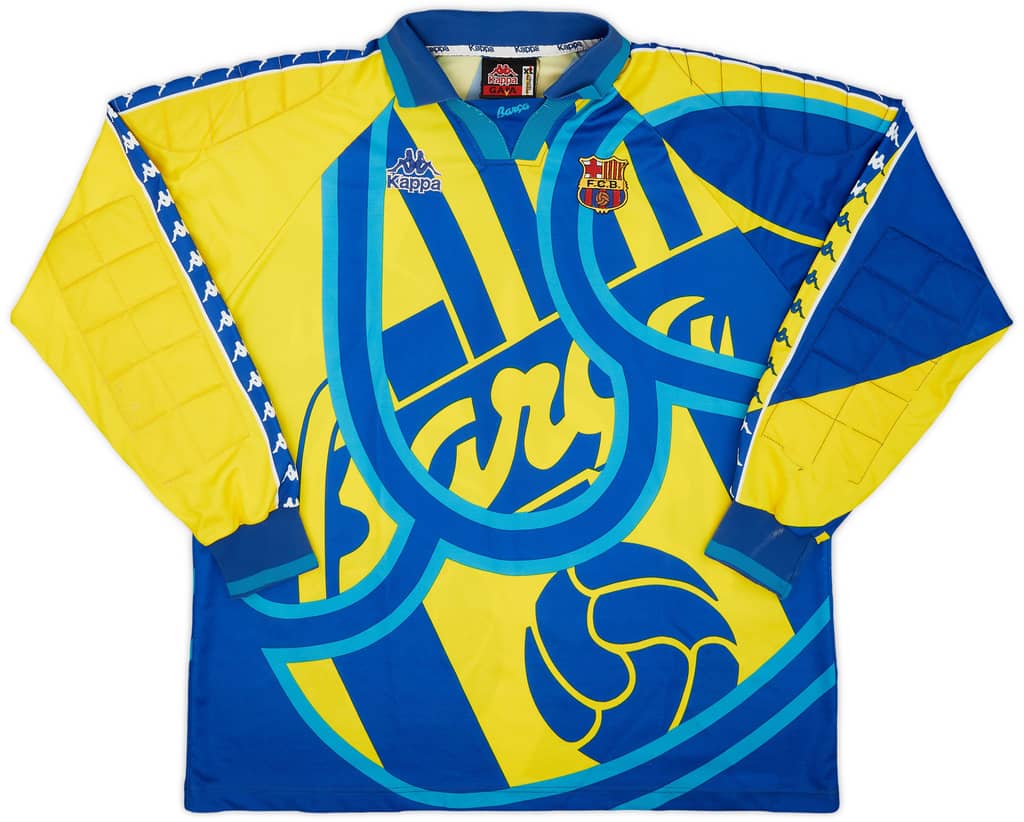 1995-96 Barcelona GK Shirt #1 - 9/10 - (XL)
