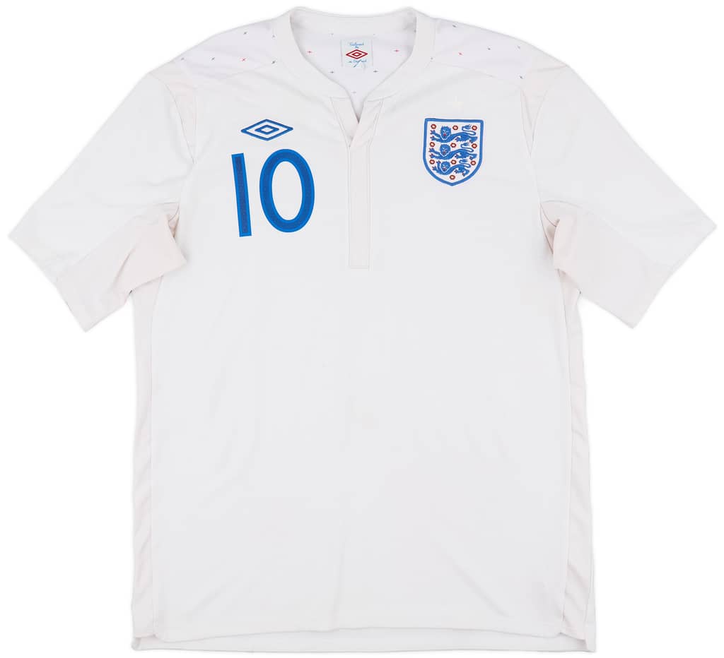 2010-11 England Home Shirt Rooney #10 - 7/10 - (L)