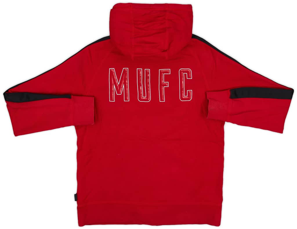 2014-15 Manchester United Nike Zipped Hooded Top - 8/10 - (M)