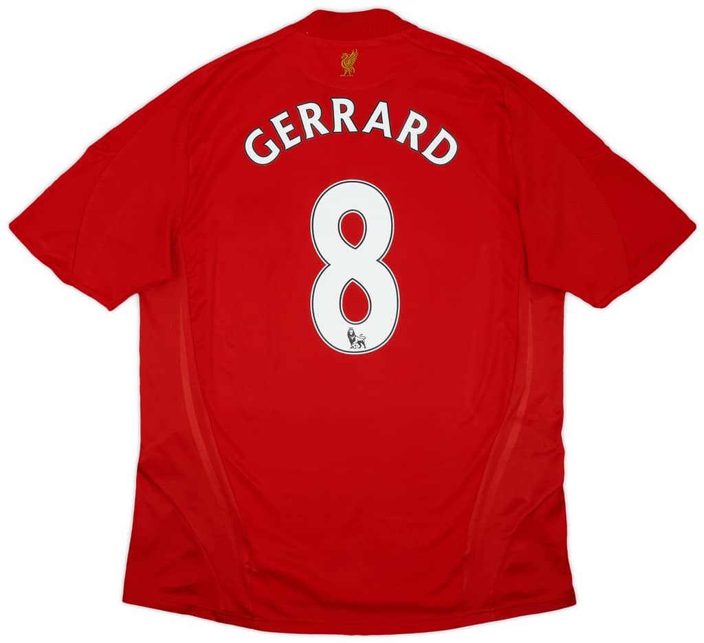 2008-10 Liverpool Home Shirt Gerrard #8 - 6/10 - (S)
