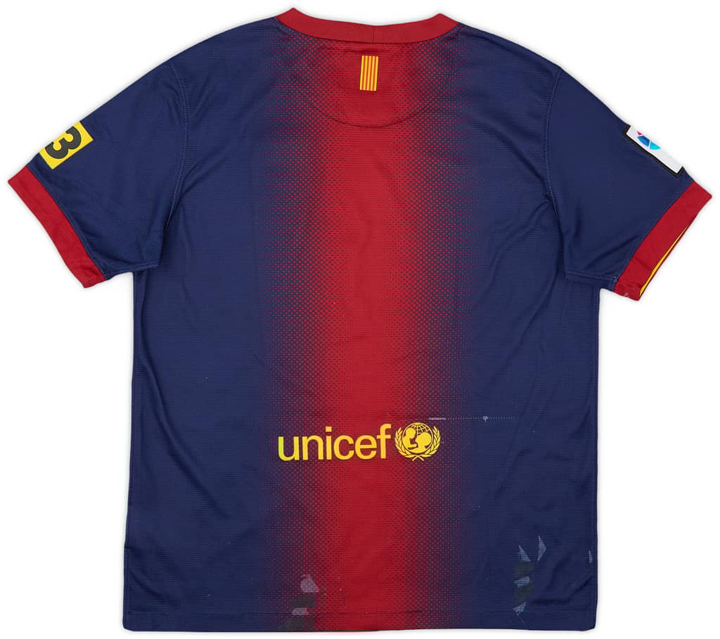 2012-13 Barcelona Home Shirt - 6/10 - (L.Boys)