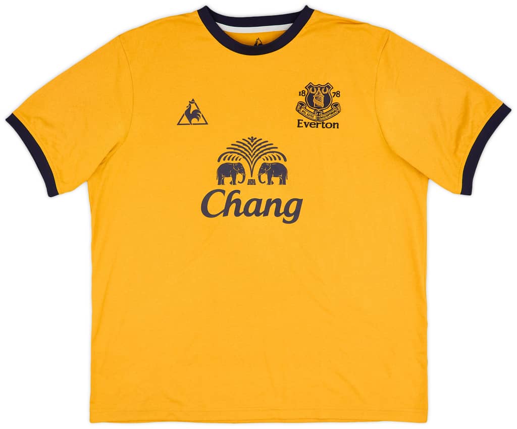 2011-12 Everton Away Shirt Baines #3 - 9/10 - (XL)