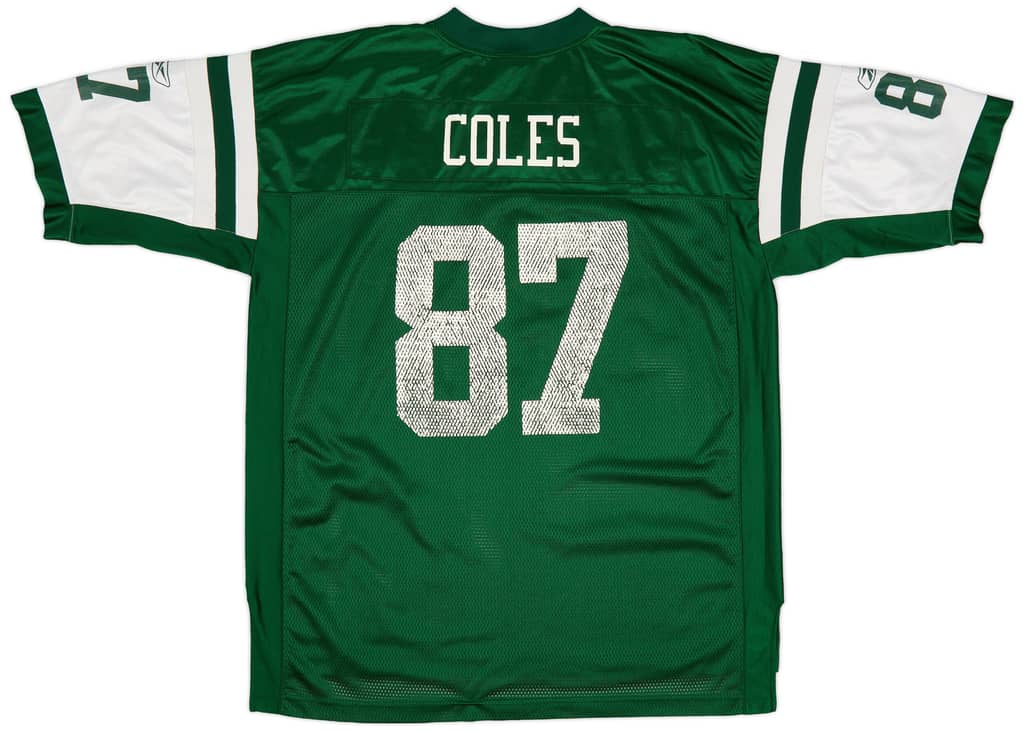 2005-06 New York Jets Coles #87 Reebok On Field Jersey (Home) XL