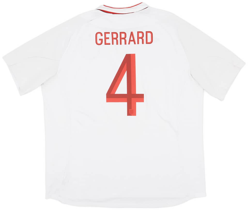 2012-13 England Home Shirt Gerrard #4 - 6/10 - (3XL)