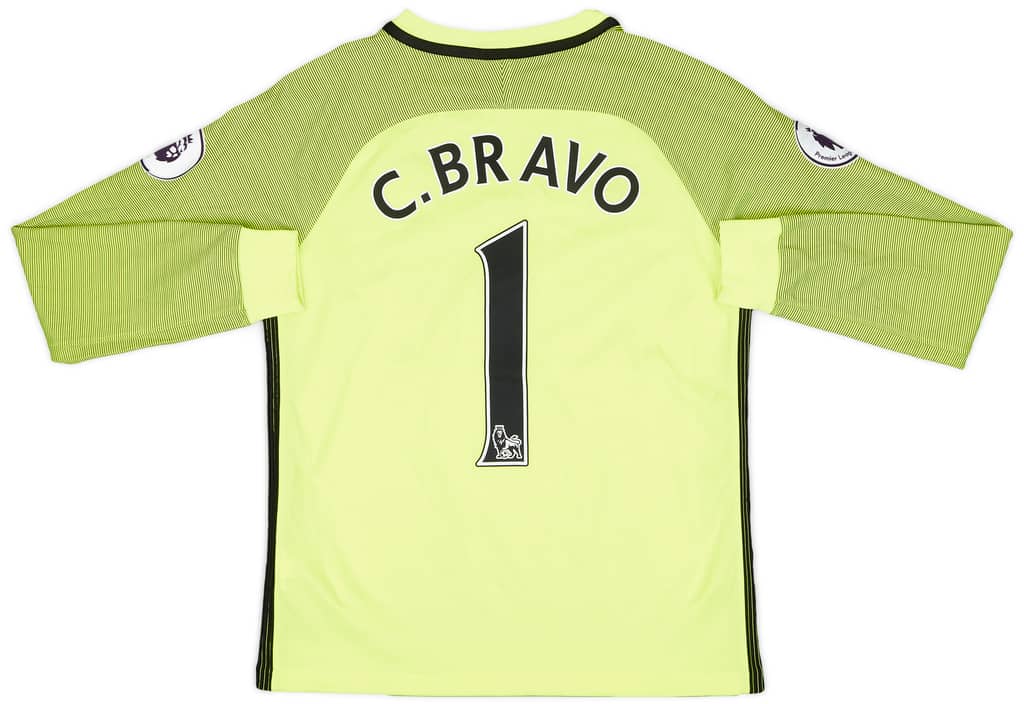 2016-17 Manchester City GK Shirt C.Bravo #1 - 8/10 - (L.Boys)