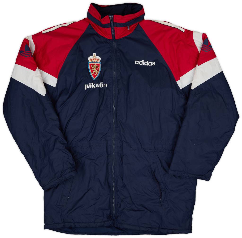 1995-96 Real Zaragoza adidas Padded Bench Coat - 6/10 - (M/L)