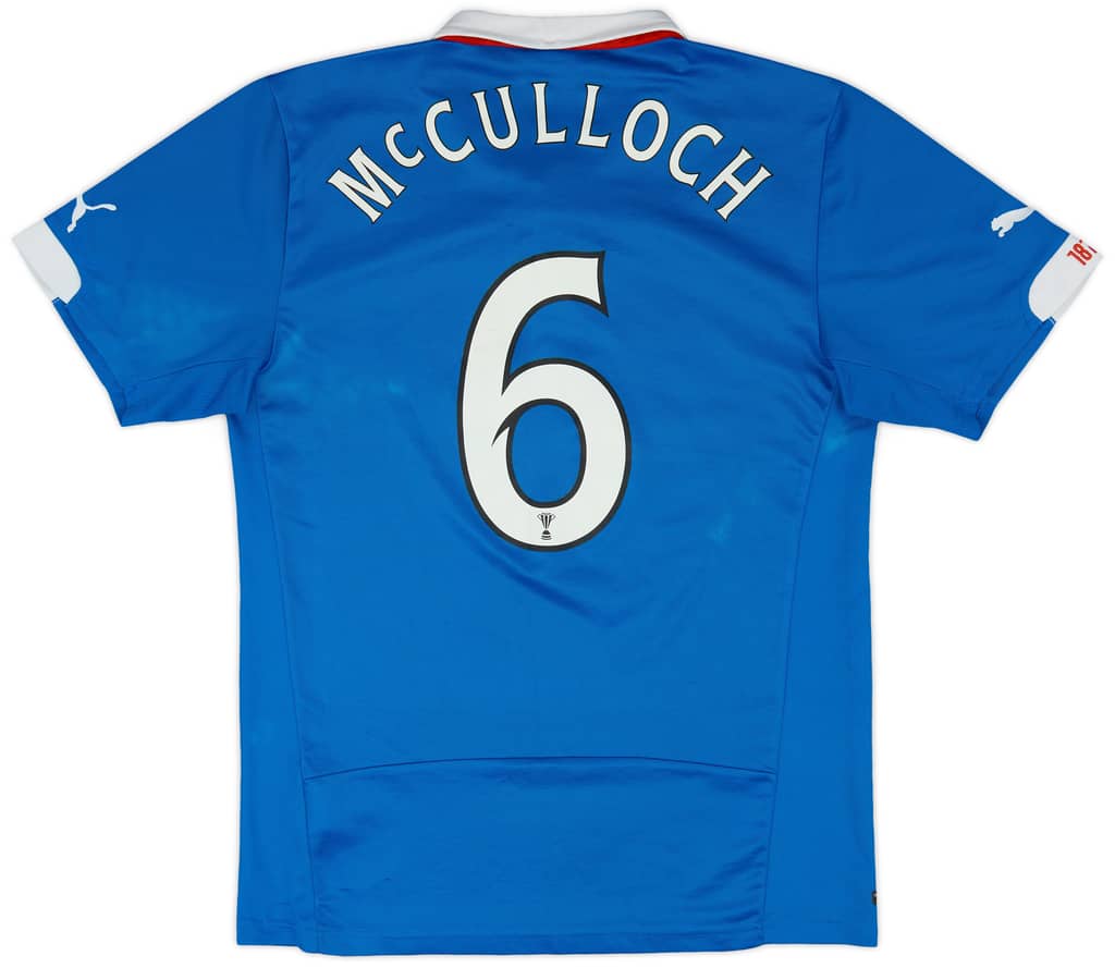 2014-15 Rangers Home Shirt McCulloch #6 - 6/10 - (M)