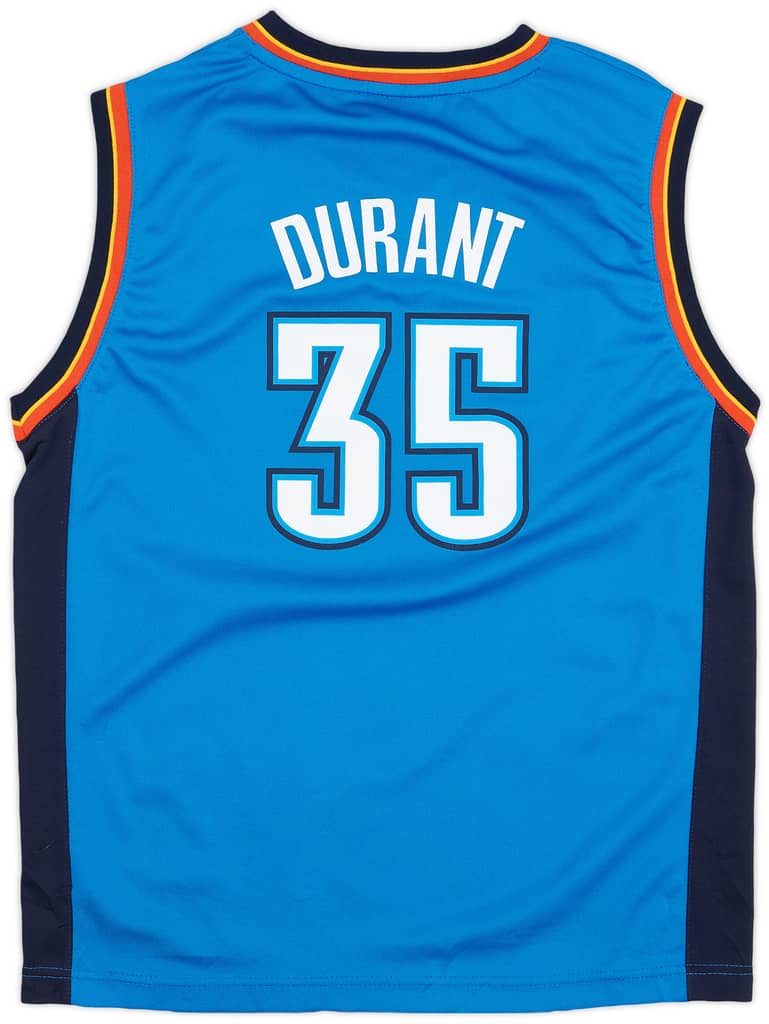 2010-14 Oklahoma City Thunder Durant #35 adidas Away Jersey - 8/10 - (L.Boys)