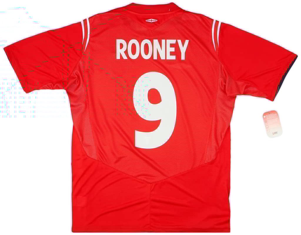 2004-06 England Away Shirt Rooney #9 (XL)