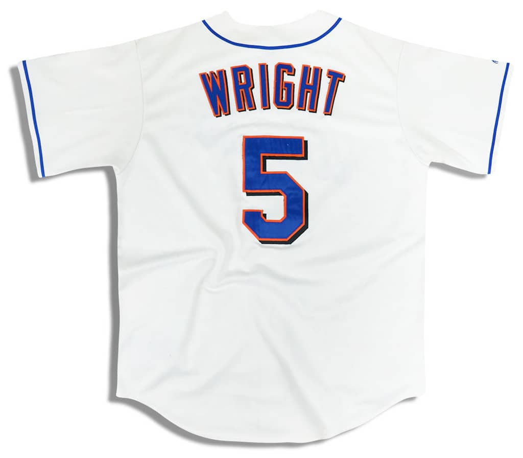 2004-08 New York Mets Wright #5 Majestic Jersey (Home) Y