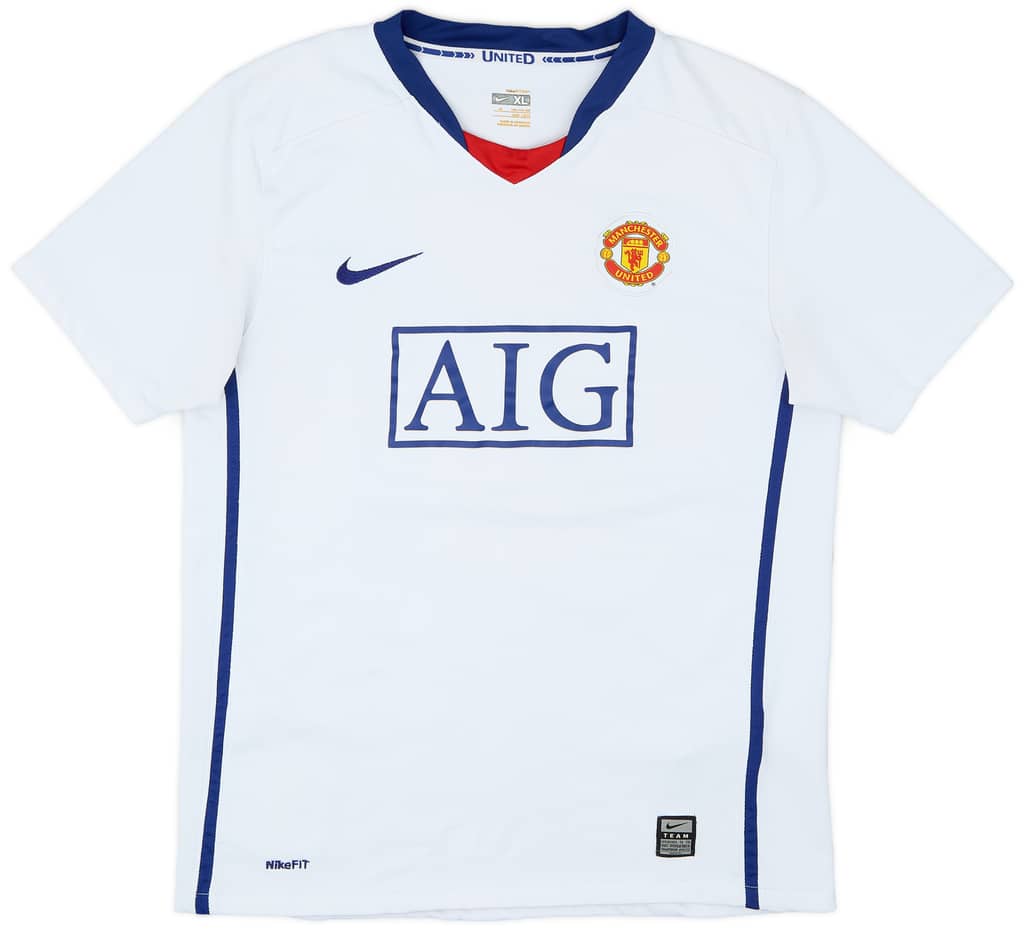 2008-10 Manchester United Away Shirt - 7/10 - (XL.Boys)