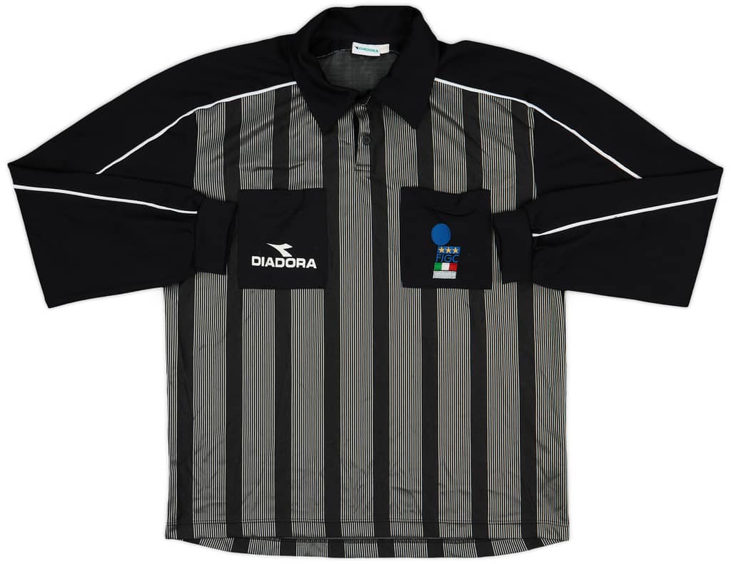 1999-00 Italy FIGC Didadora Referee L/S Shirt - 8/10 - (XL)
