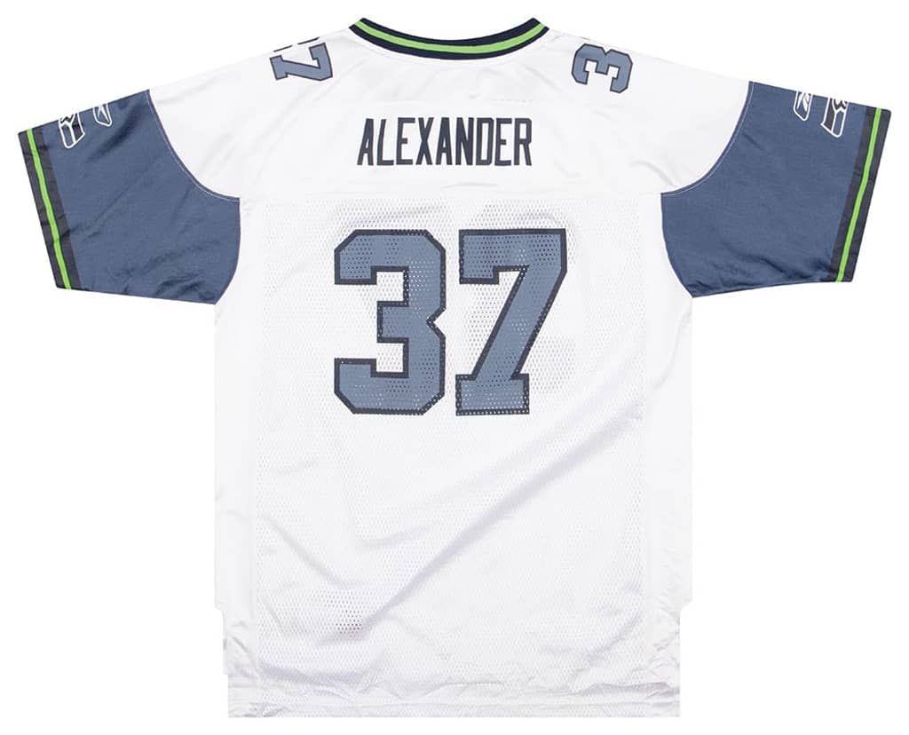 2007 Seattle Seahawks Alexander #37 Reebok On Field Jersey (Away) Y