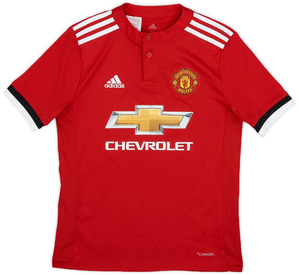 2017-18 Manchester United Home Shirt - 9/10 - (M.Boys)
