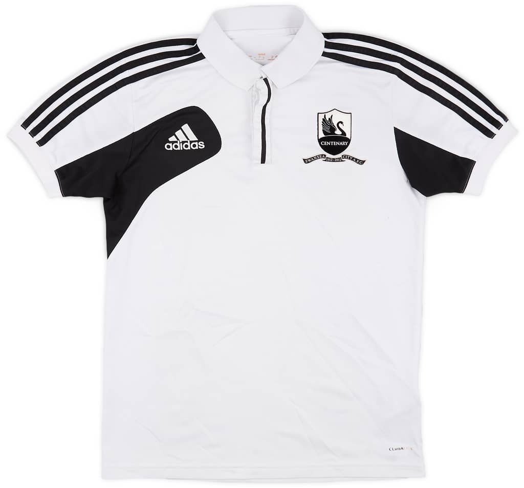 2012-13 Swansea Centenary adidas Polo Shirt - 8/10 - (S)