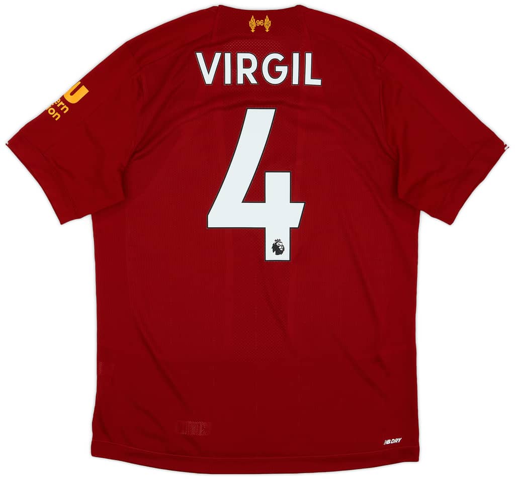 2019-20 Liverpool Home Shirt Virgil #4 - 10/10 - (S)