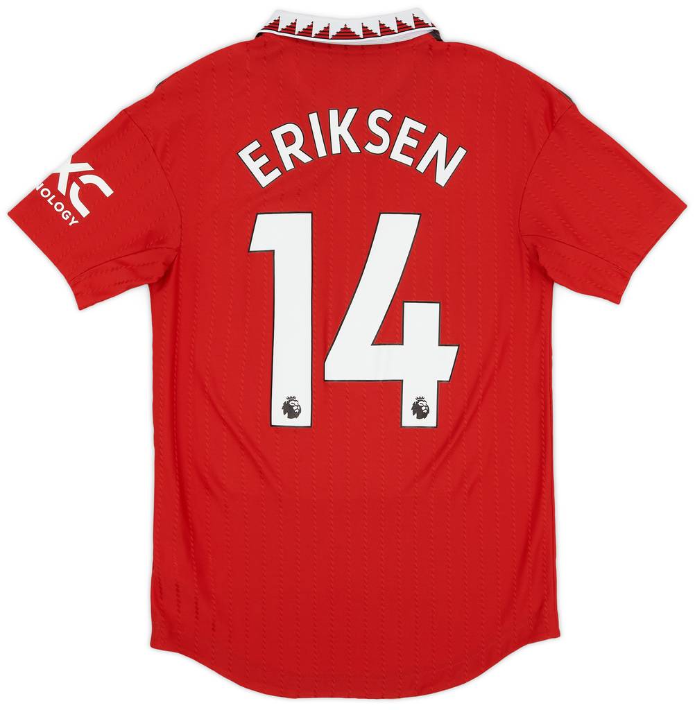 2022-23 Manchester United Authentic Home Shirt Eriksen #14 - 7/10 - (XS)