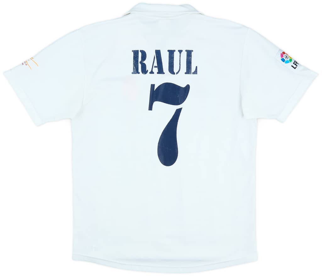 2002-03 Real Madrid Centenary Home Shirt Raul #7 - 4/10 - (S)