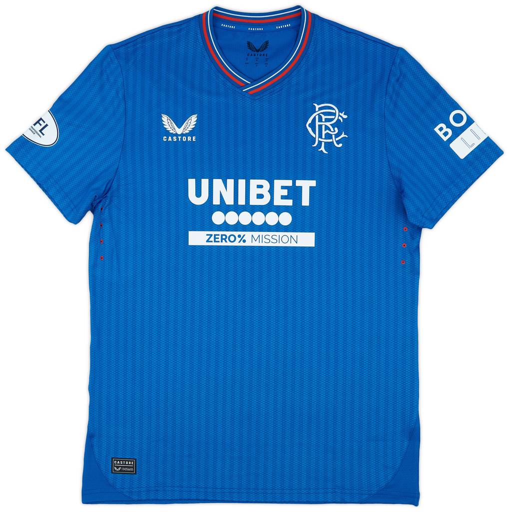 2023-24 Rangers Match Issue Home Shirt Fabio Silva #7