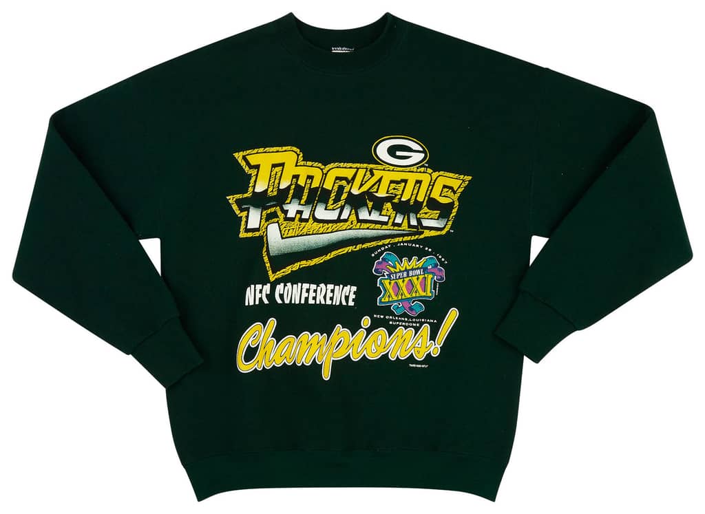1997 Green Bay Packers NFC Conference Champions Sweat Top L