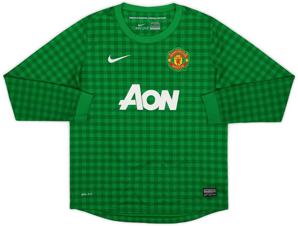 2012-13 Manchester United GK Shirt Lindegaard #13 - 6/10 - (L.Boys)