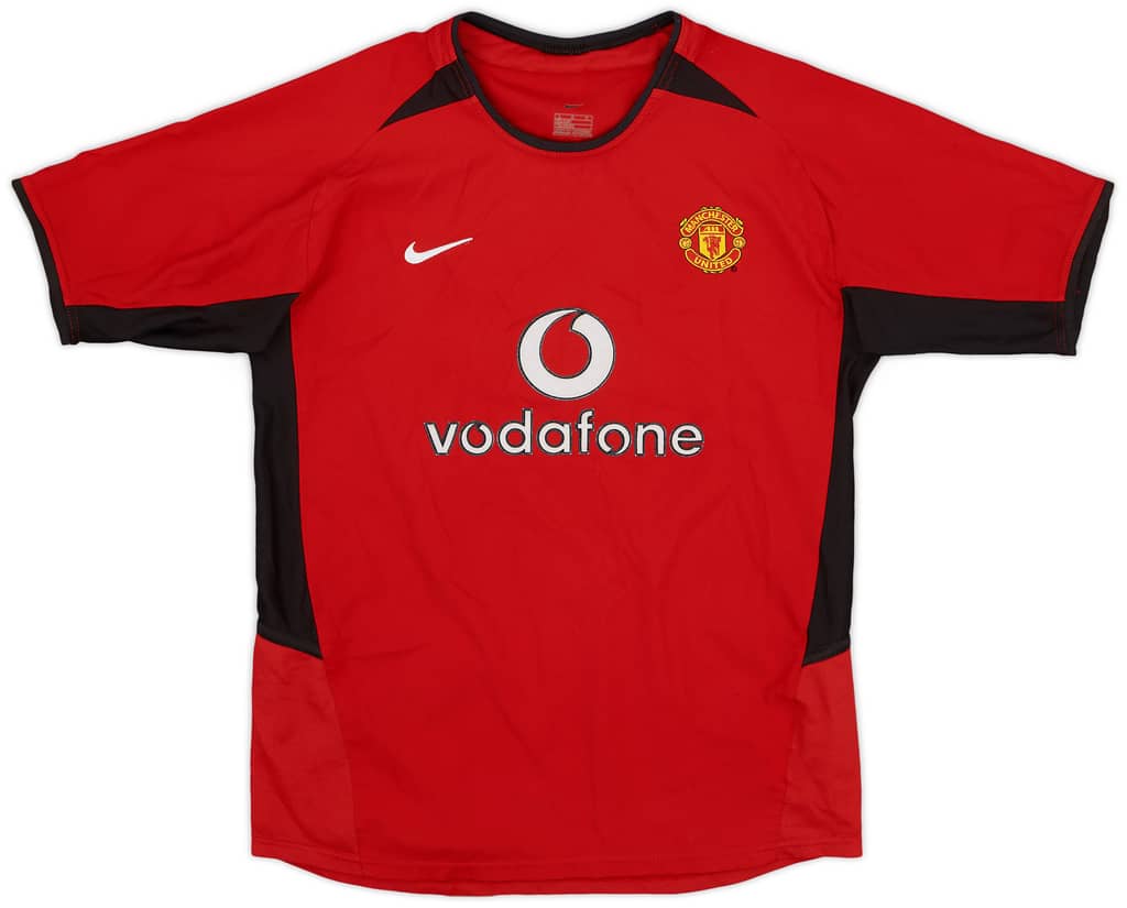 2002-04 Manchester United Home Shirt - 8/10 - (L.Boys)