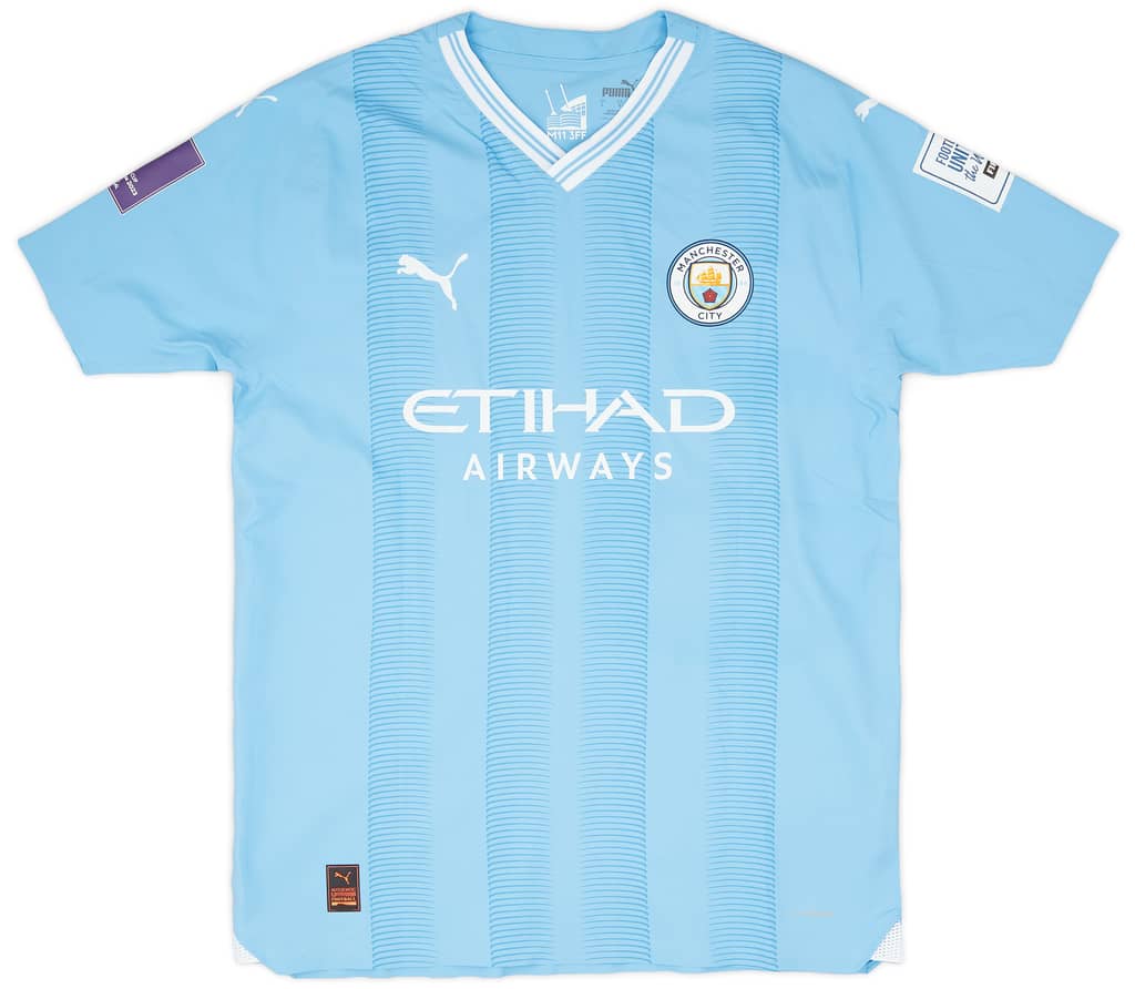 2023-24 Manchester City Match Issue Club World Cup Home Shirt Walker #2