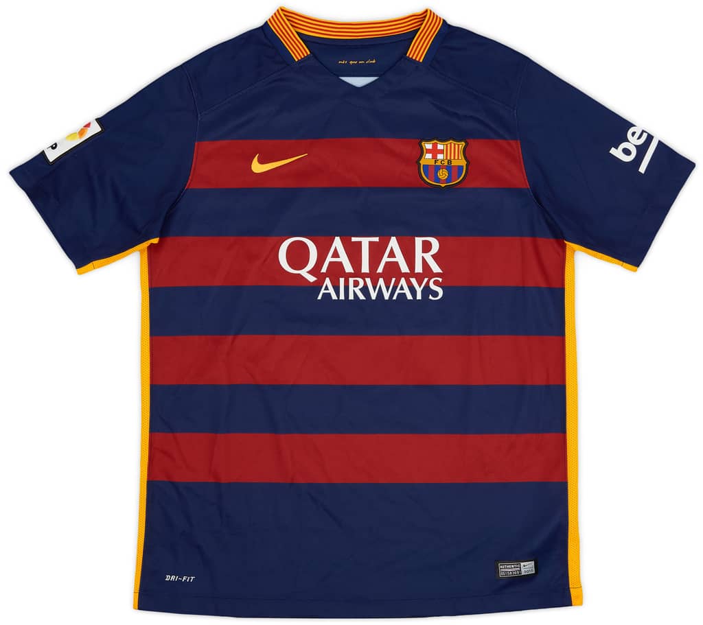 2015-16 Barcelona Home Shirt - 9/10 - (XL.Boys)
