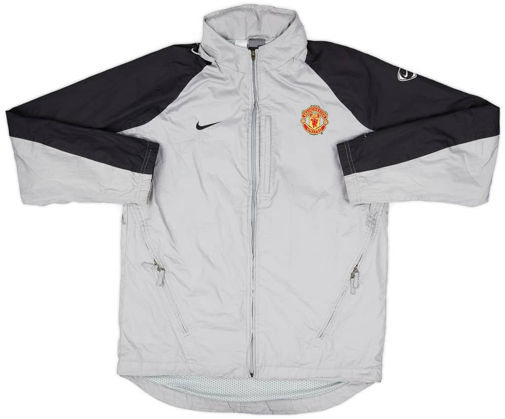 2003-04 Manchester United Nike Hooded Rain Jacket - 7/10 - (M)