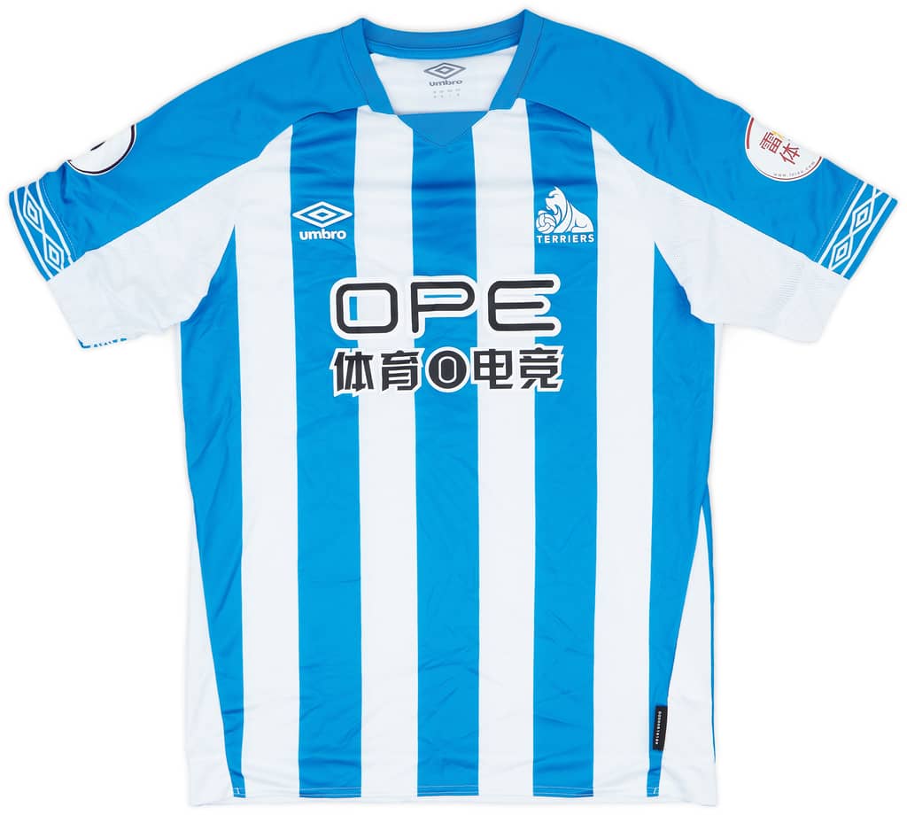 2018-19 Huddersfield Match Issue Home Shirt Mbenza #18