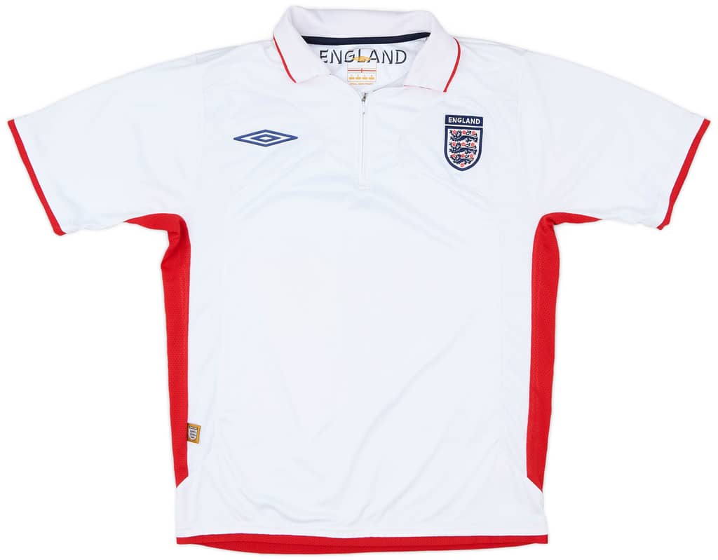 2007-09 England Umbro 1/4 Zip Polo Shirt - 5/10 - (S)