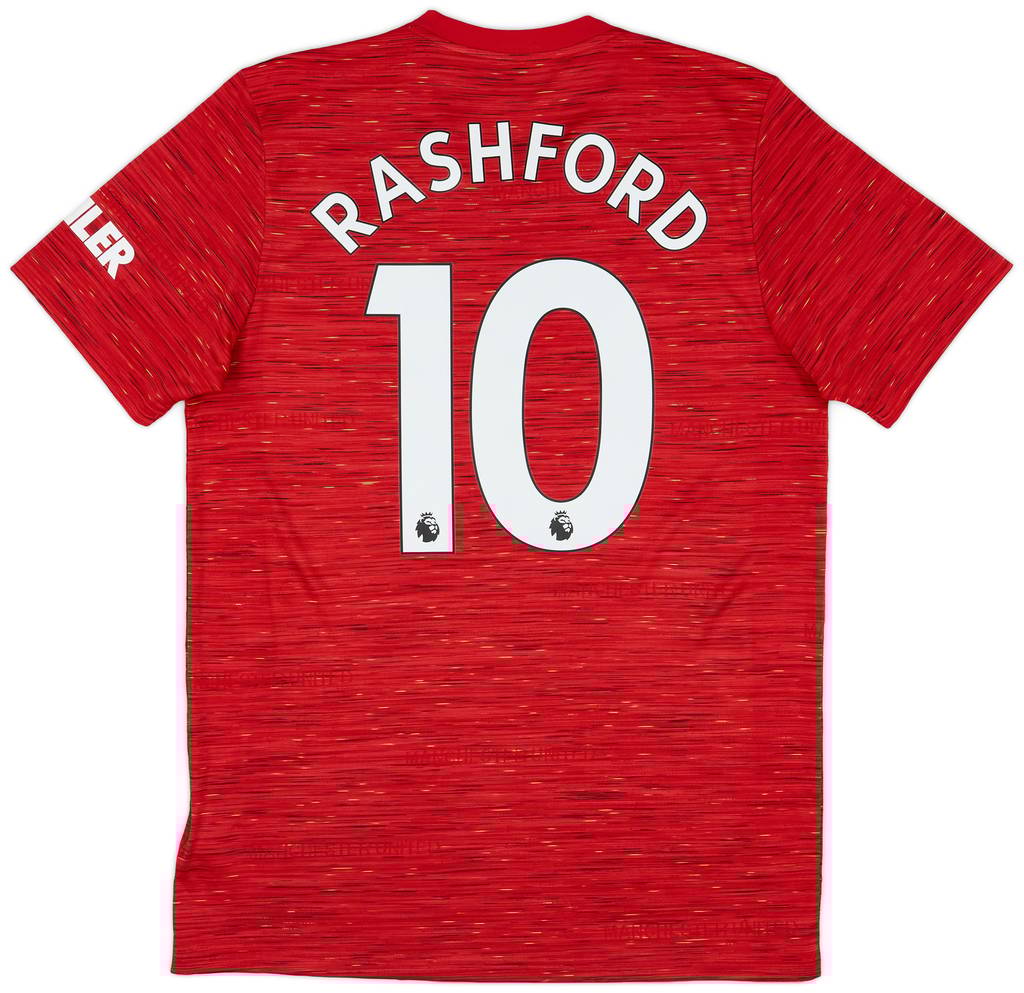 2020-21 Manchester United Home Shirt Rashford #10 - 8/10 - (M)