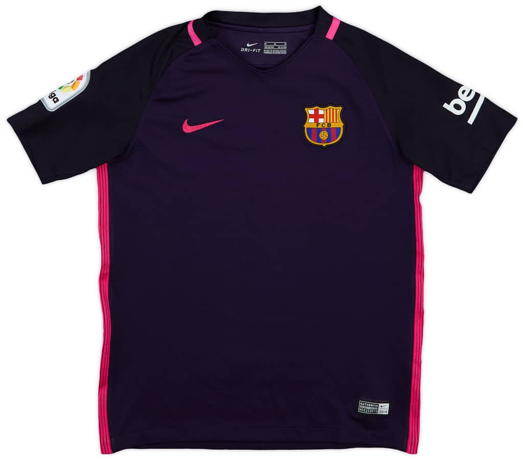 2016-17 Barcelona Away Shirt - 9/10 - (M.Boys)
