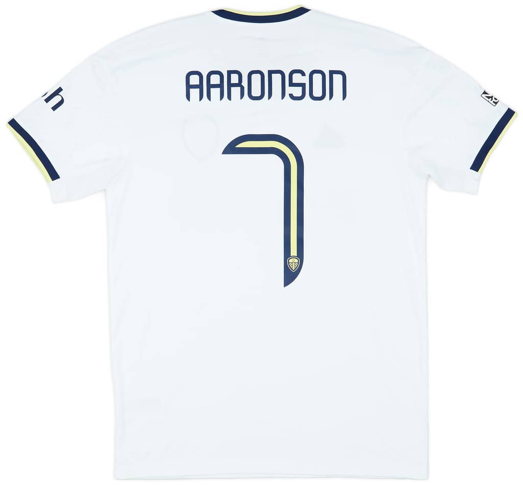 2022-23 Leeds Match Issue Carabao Cup Home Shirt Aaronson #7