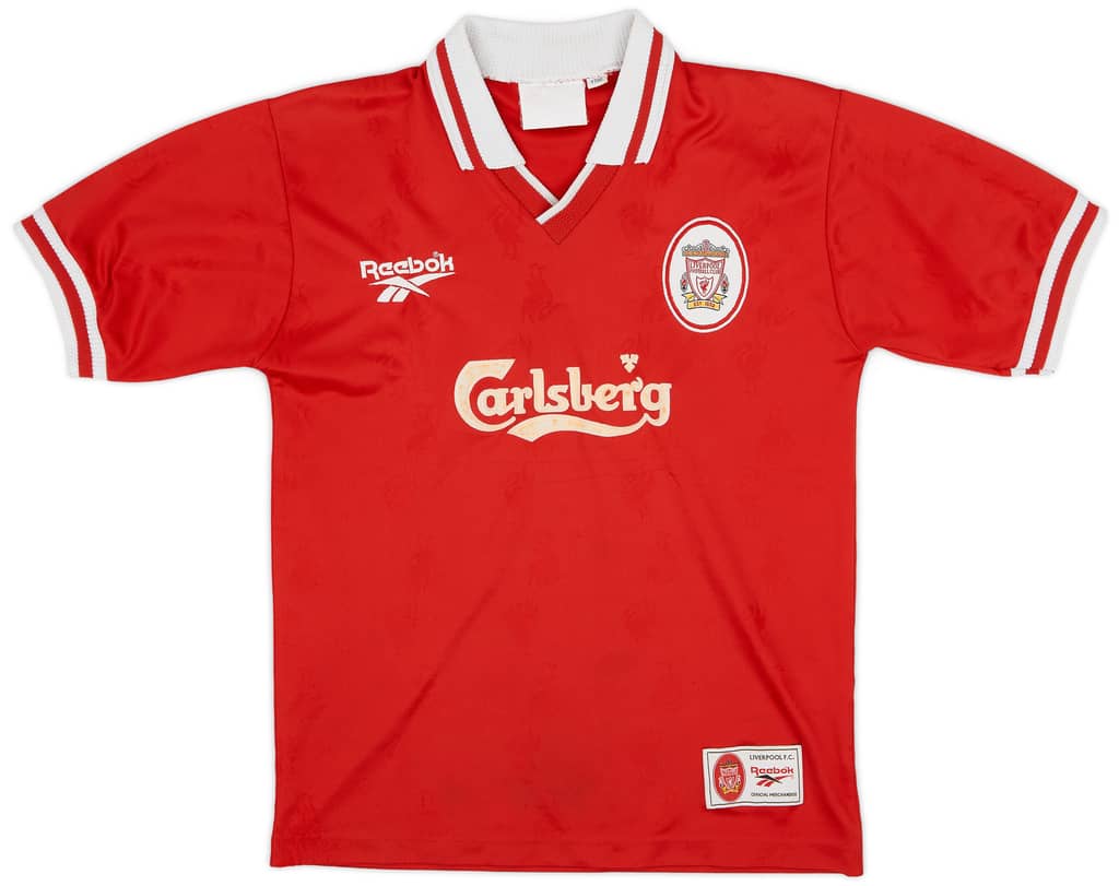 1996-98 Liverpool Home Shirt - 5/10 - (L.Boys)
